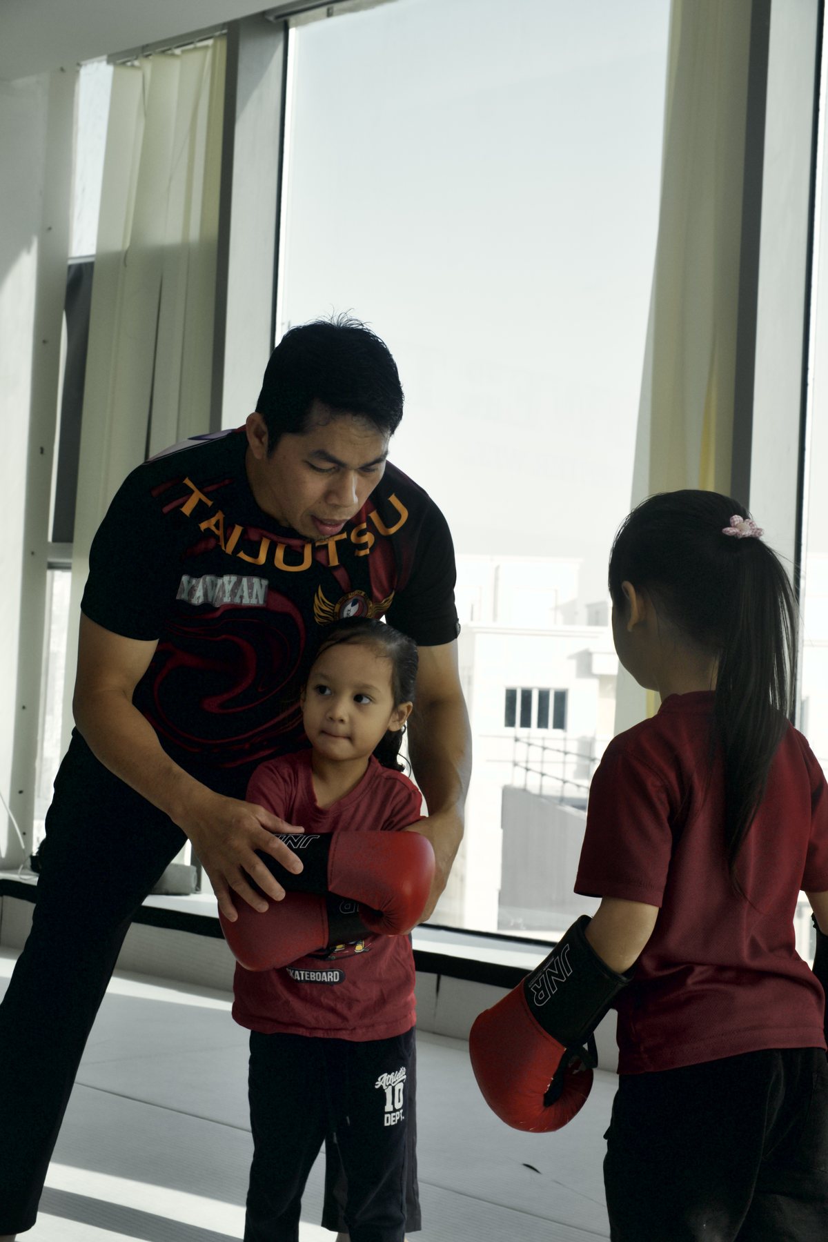 Kids kickboxing coaching at Brazilian Power Team